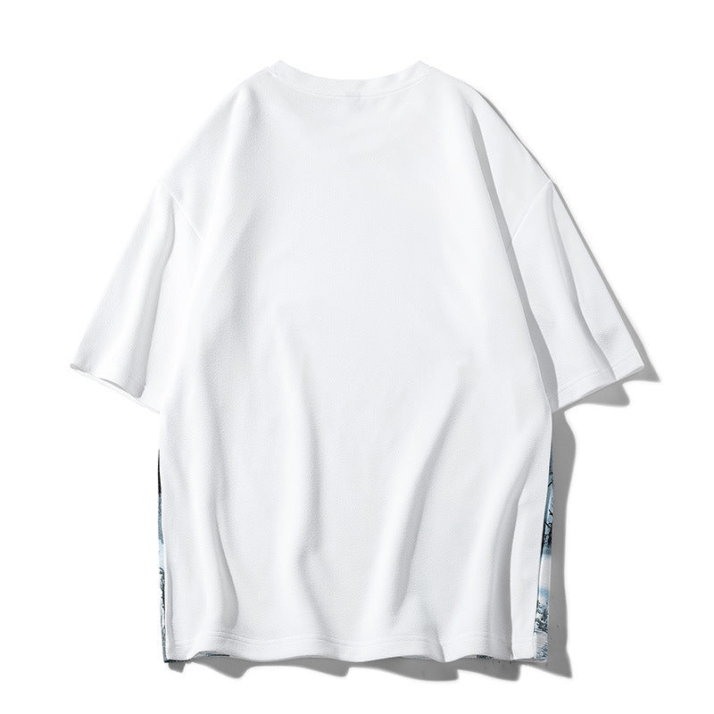 Loose Half Sleeve Round Neck T-shirt