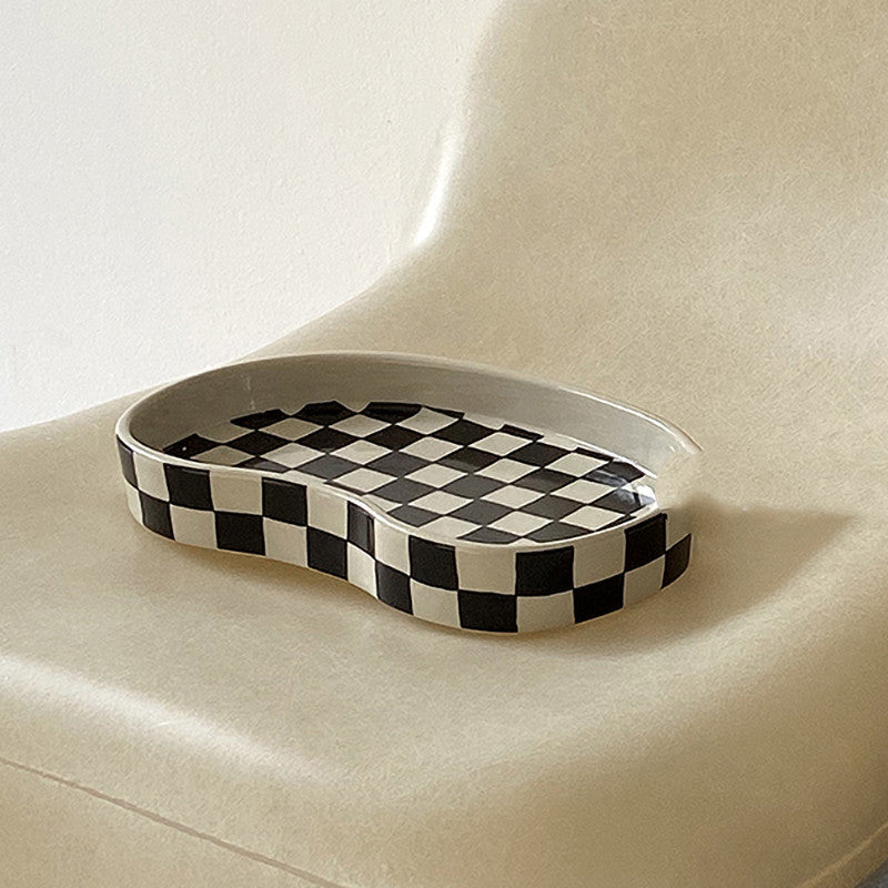 Design Black And White Checkerboard Mug Coffee Cup
