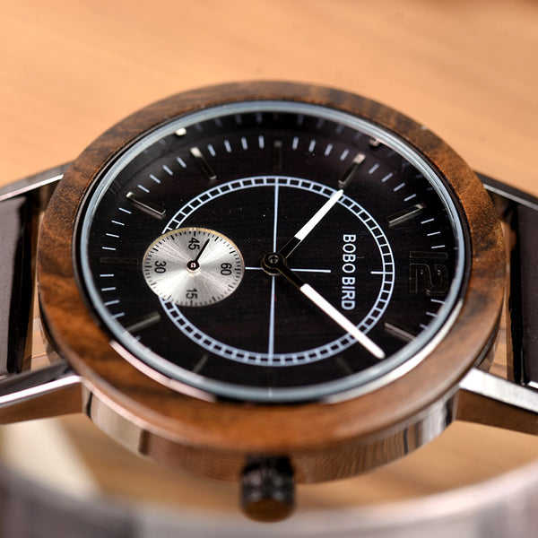Couple watch wooden watch