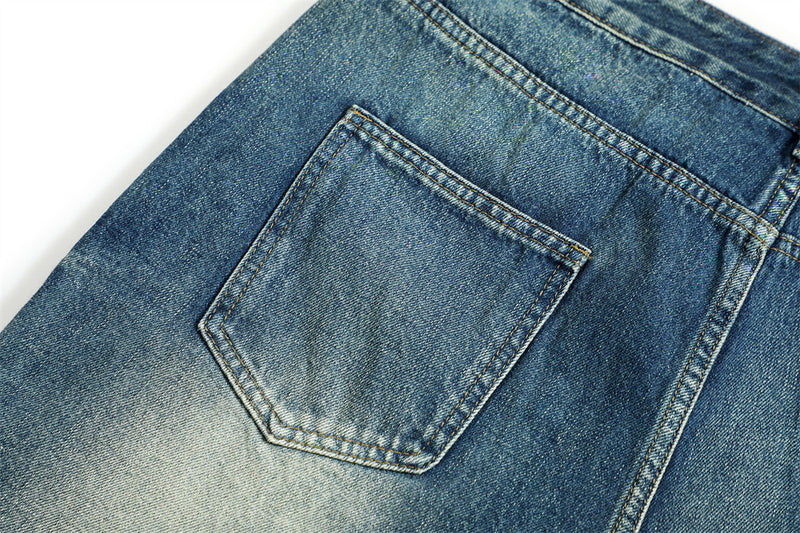 Fashion American Retro Wash Pants Men