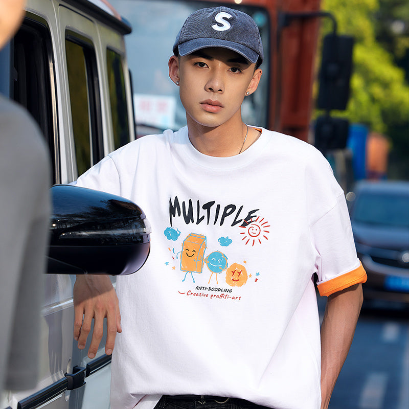 Men's Round Neck Short Sleeve T-shirt