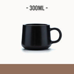 Men's Frosted Retro Black Ceramic Mug Coffee Cup