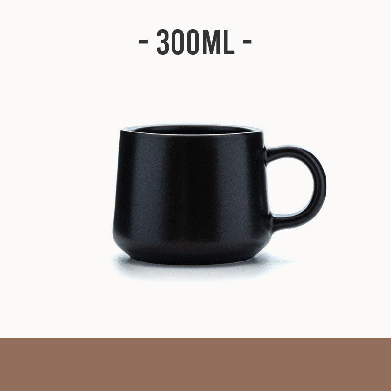 Men's Frosted Retro Black Ceramic Mug Coffee Cup