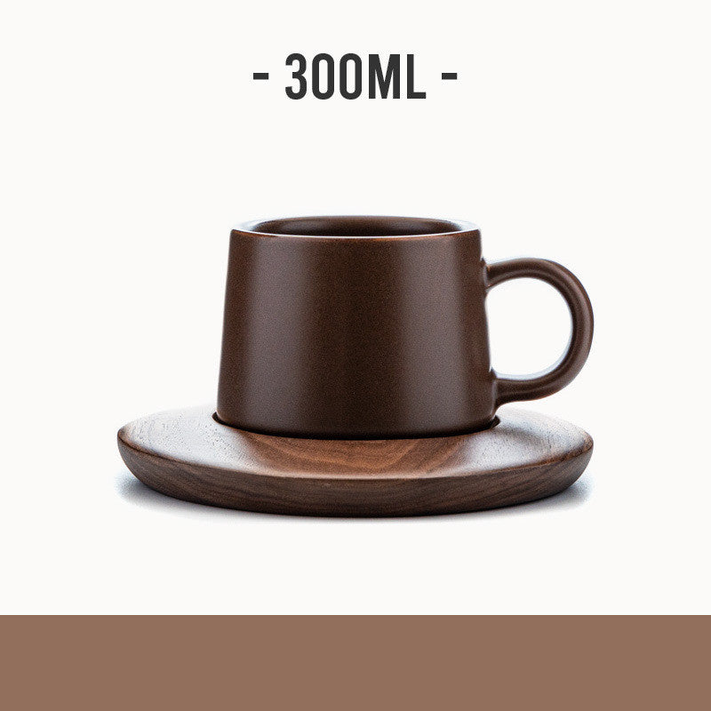 Men's Frosted Retro Black Ceramic Mug Coffee Cup