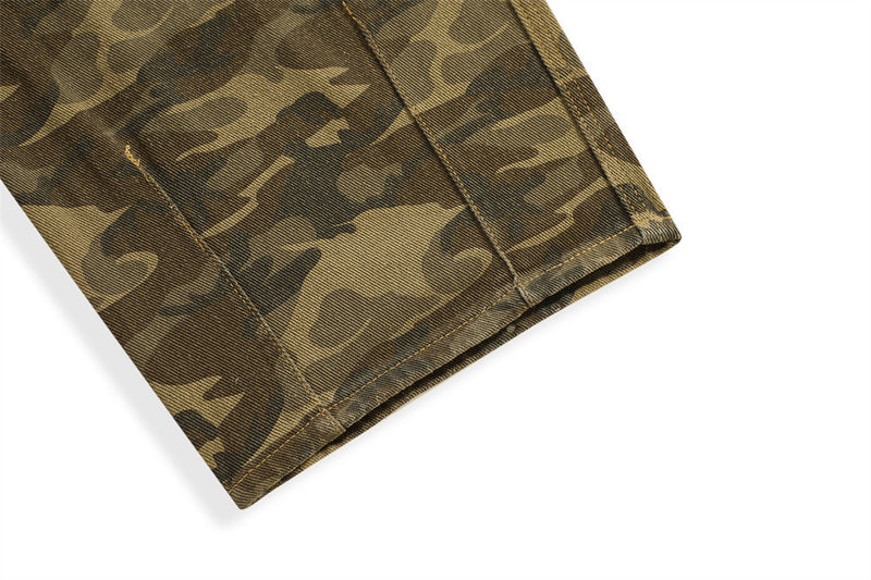 Fashion Camouflage Workwear Suspender Pants Men