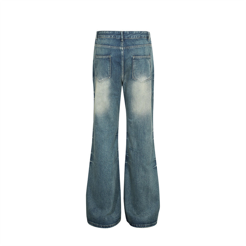Fashion American Retro Wash Pants Men