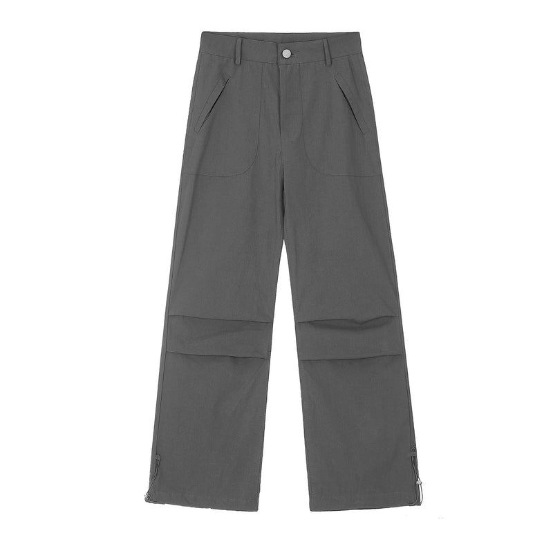 Retro Drawstring Paratrooper Casual Pants Men