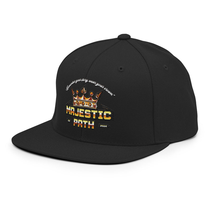 Top Black Snapback Hat 