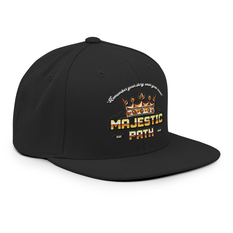 Top Black Snapback Hat 