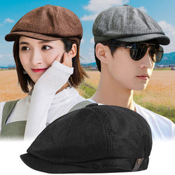 Octagonal Hat Men Spring And Summer Thin Linen Breathable Duck Tongue