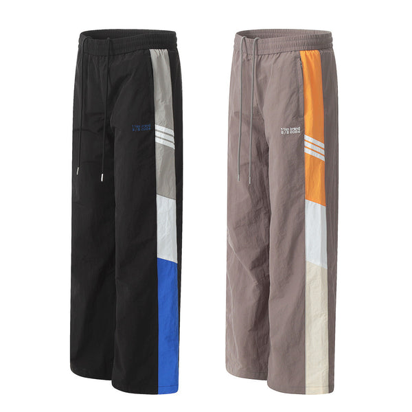 Color Blocking Sports Casual Pants Men