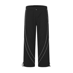 Street Topstitching Casual Sports Pants Men