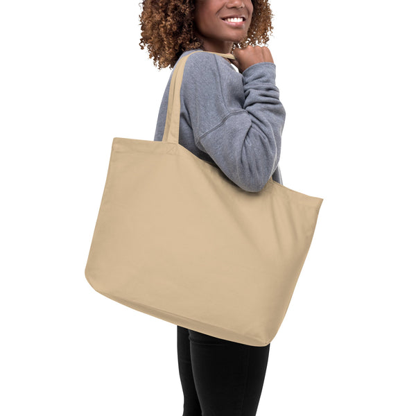 Large organic Black Tote Bag